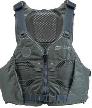 NEW Astral V-Eight Fisher  PFD Life jacket  Pebble Gray Adult Small Medium